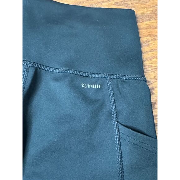 ADIDAS WOMEN'S CLIMALITE BLACK ACTIVE TRAINING LEGGINGS Sz SMALL - Picture 2 of 4